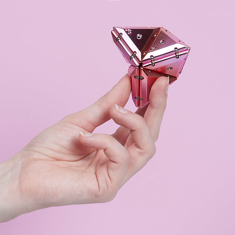 Chrome Geode Pink Pyramid