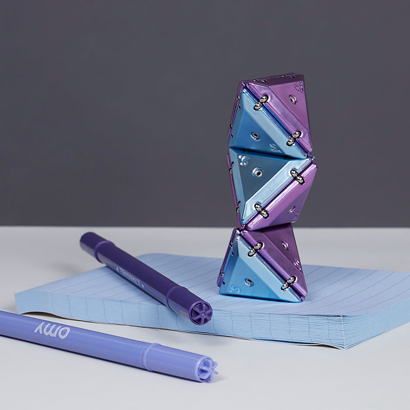 Chrome Geode Purple Pyramid