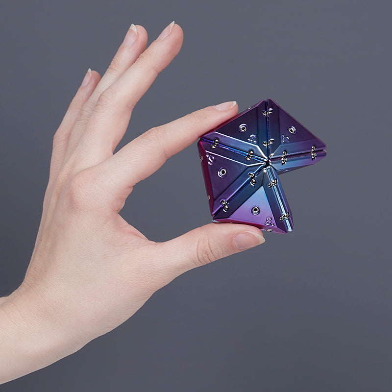 Chrome Geode Purple Pyramid