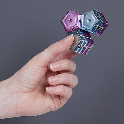 Chrome Geode Purple Sphere