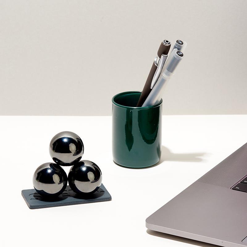 supers 33mm Magnet Balls gunmetal / 3-set
